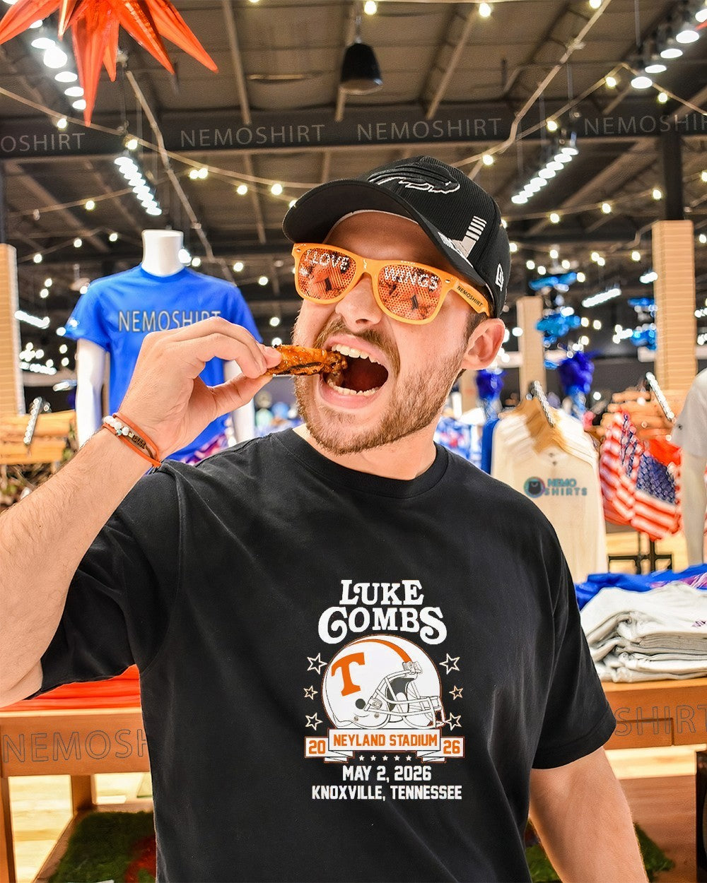 Luke Combs Tennessee Volunteers 2026 Neyland stadium shirt