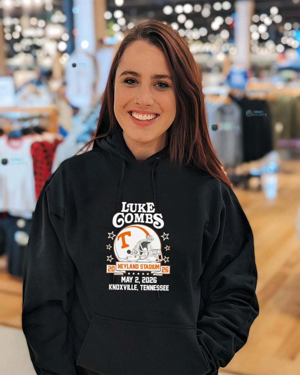 Luke Combs Tennessee Volunteers 2026 Neyland stadium shirt