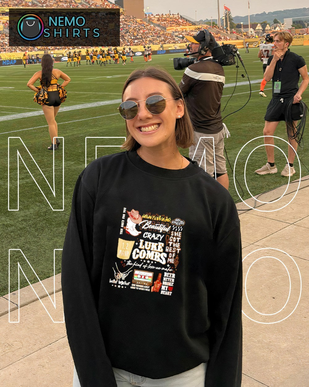 Luke Combs Tennessee Volunteers beautiful crazy she got the best of me 2026 tour shirt