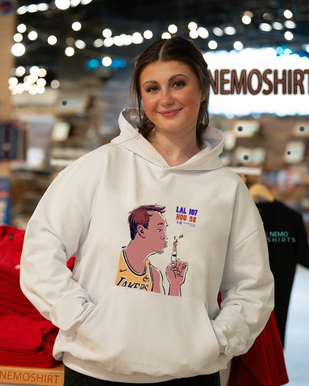 Luke Kennard Lakers win over 107 98 Houston Rockets shirt