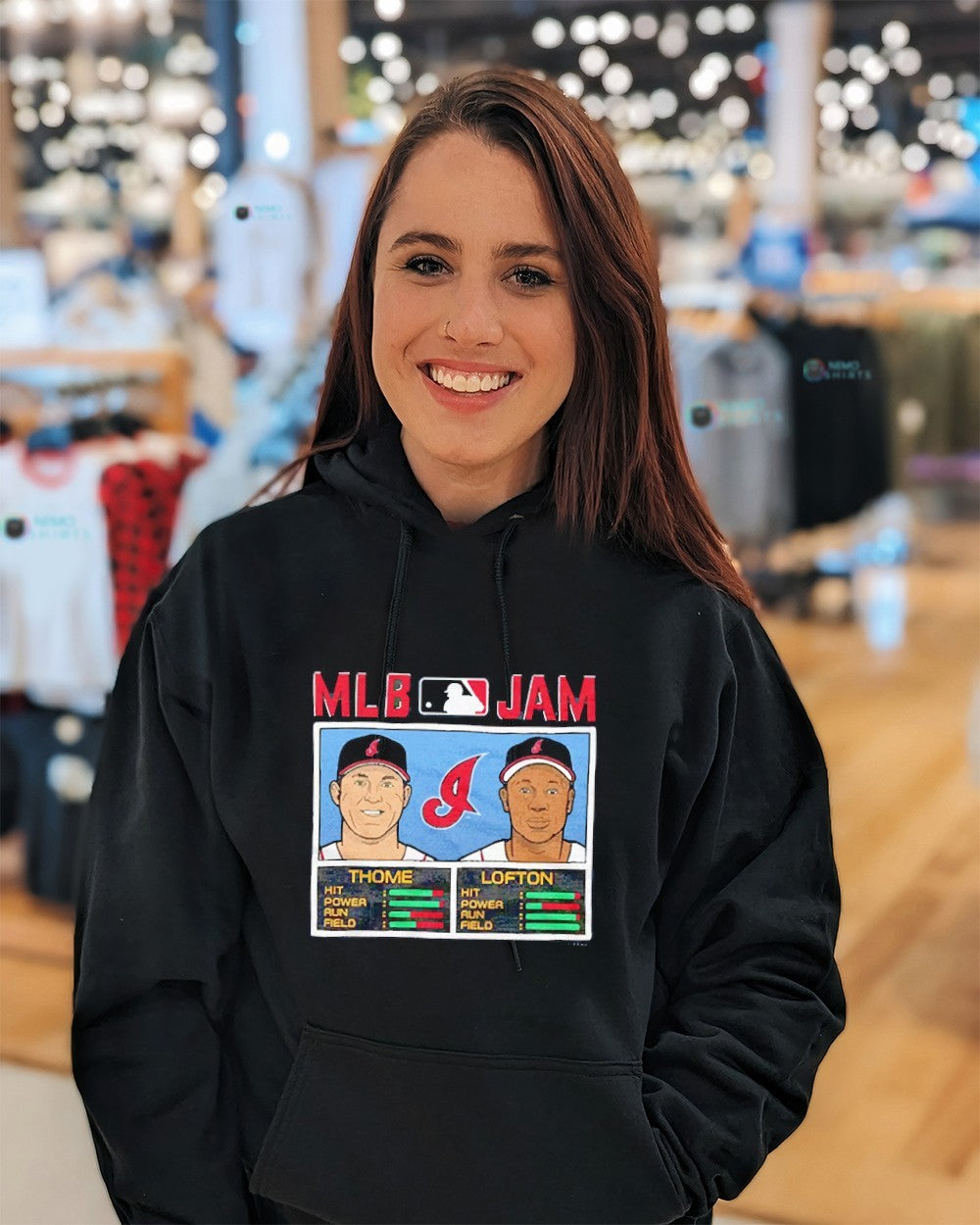 MLB Jam Jim Thome and Kenny Lofton Cleveland Guardians player shirt