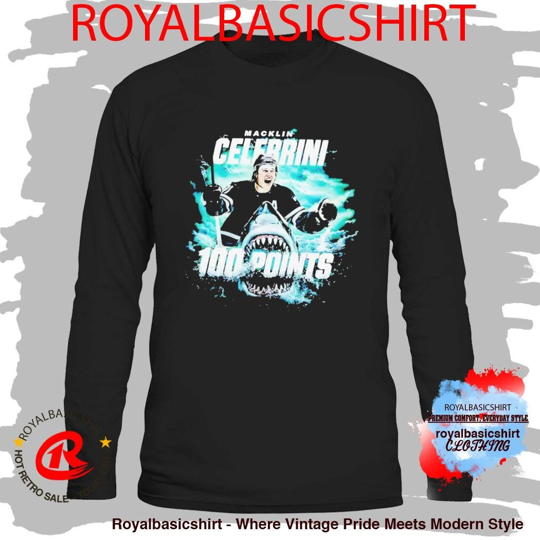 Macklin Celebrini San Jose 100 Points WHT Shirt