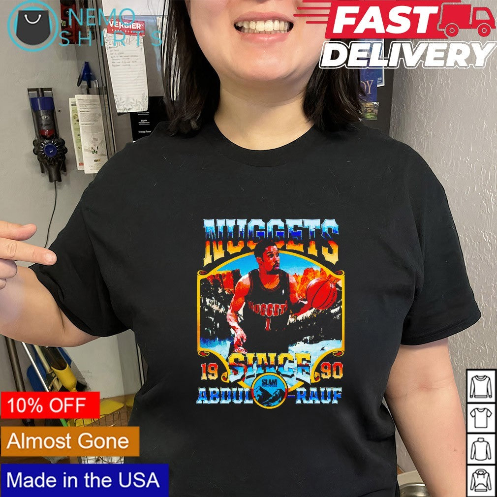 Mahmoud Abdul-Rauf Denver Nuggets since 1990 shirt