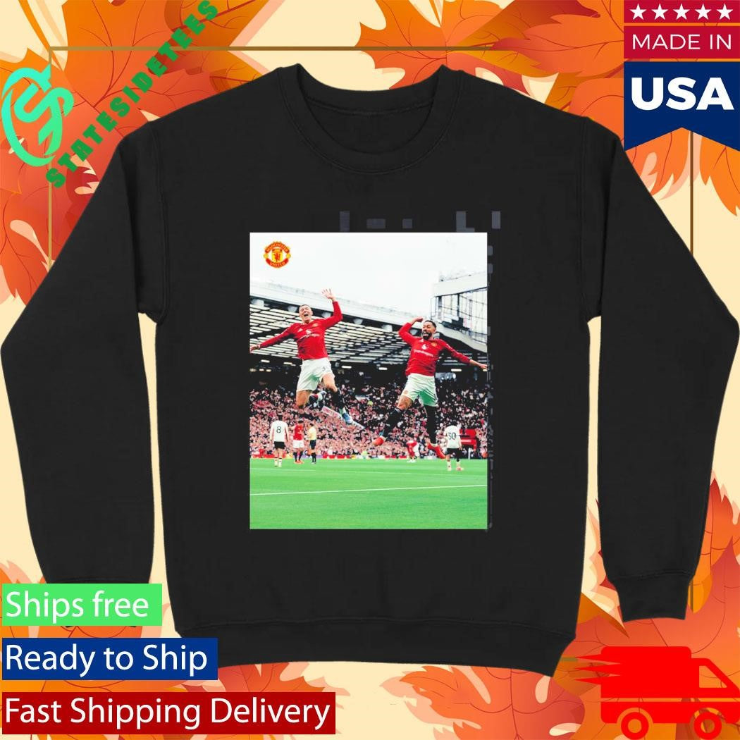 Manchester United Air Sesko Feat Cunha Celebration Vs Liverpool Match T-Shirt