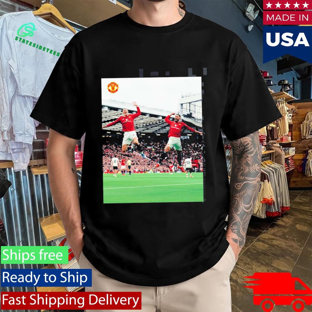 Manchester United Air Sesko Feat Cunha Celebration Vs Liverpool Match T-Shirt