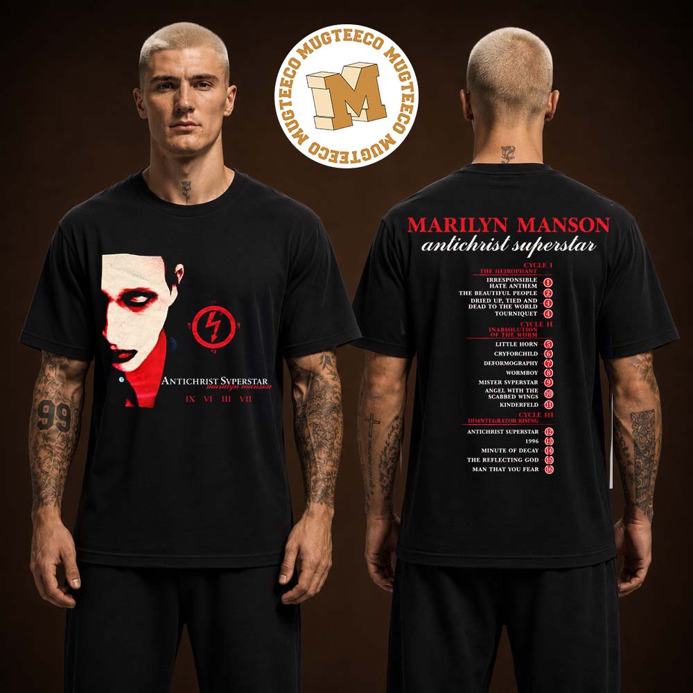 Marilyn Manson Antichrist Superstar 30th Anniversary 2026 Back Sided Album Unisex T-Shirt