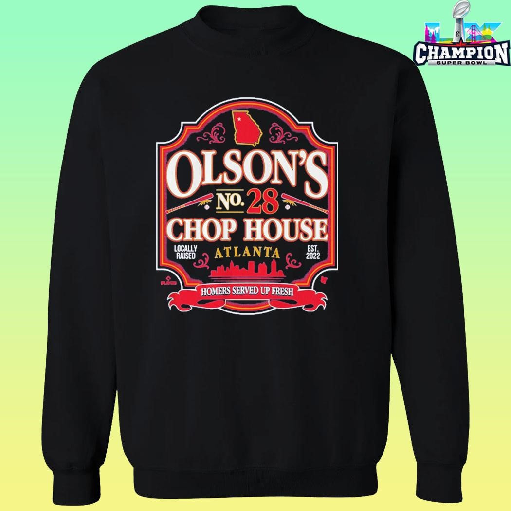 Matt Olson’s Chop House Atlanta Homers Served Up Fresh Shirt