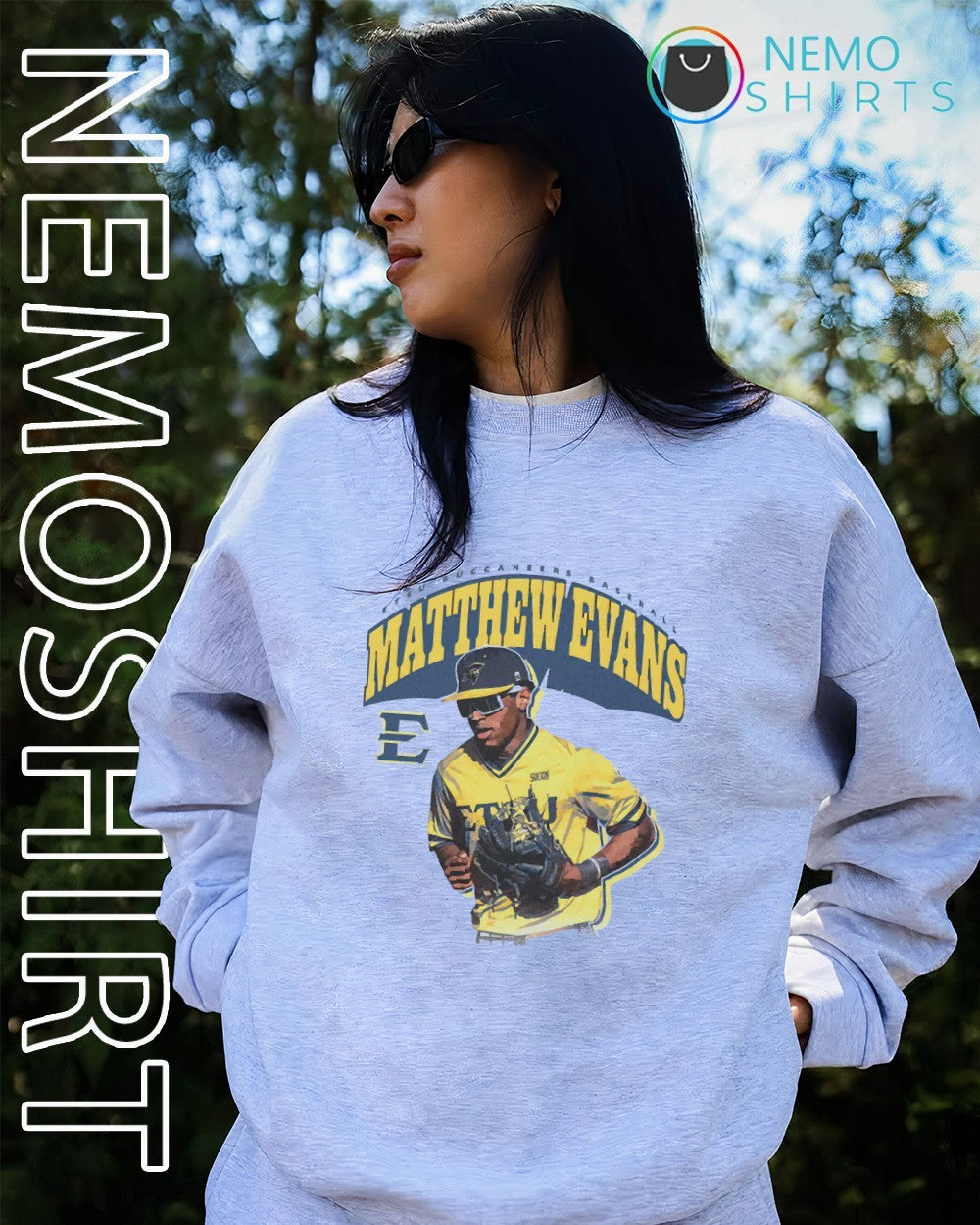 Matthew Evans East Tennessee State Buccaneers illustrated shirt