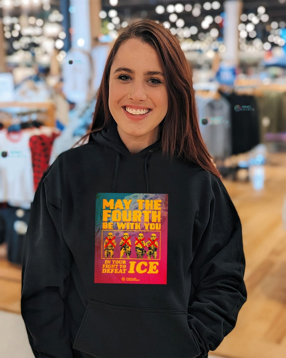 May the fourth be with you in your fight to defeat ICE shirt