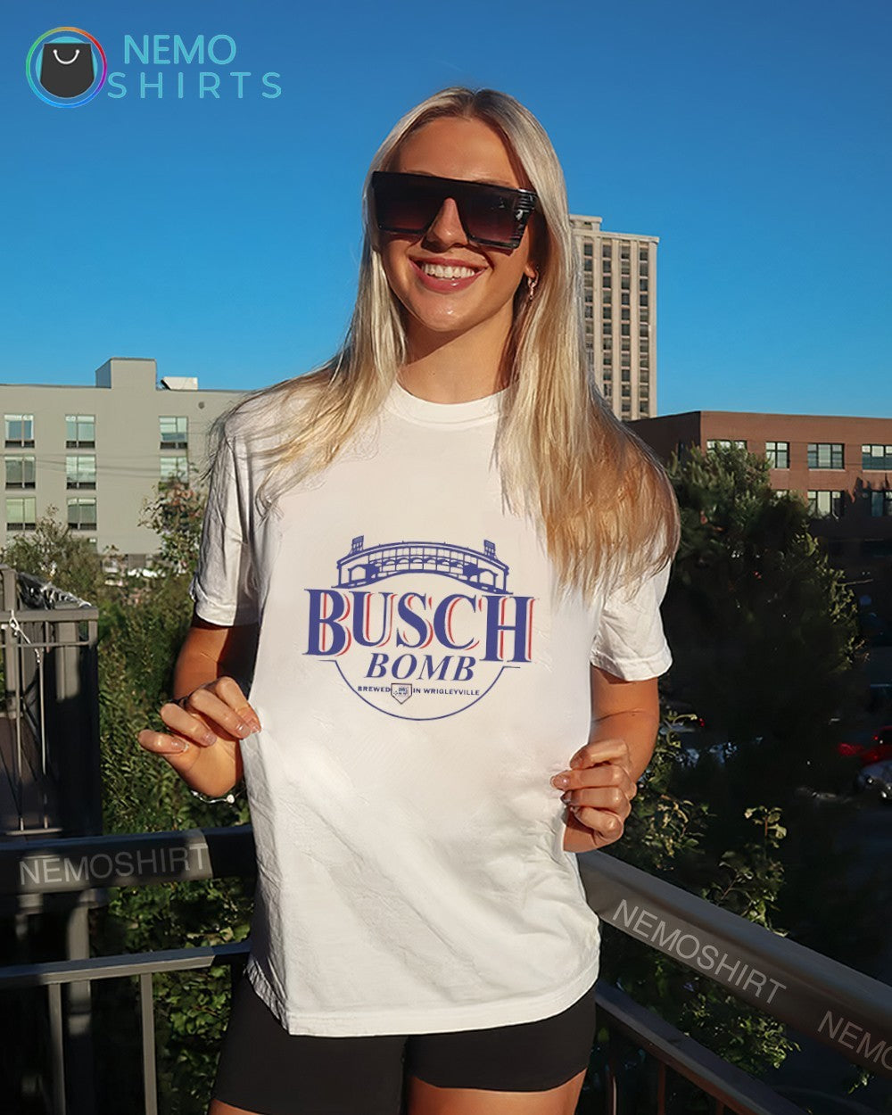 Michael Busch bomb brewed in Wrigleyville shirt