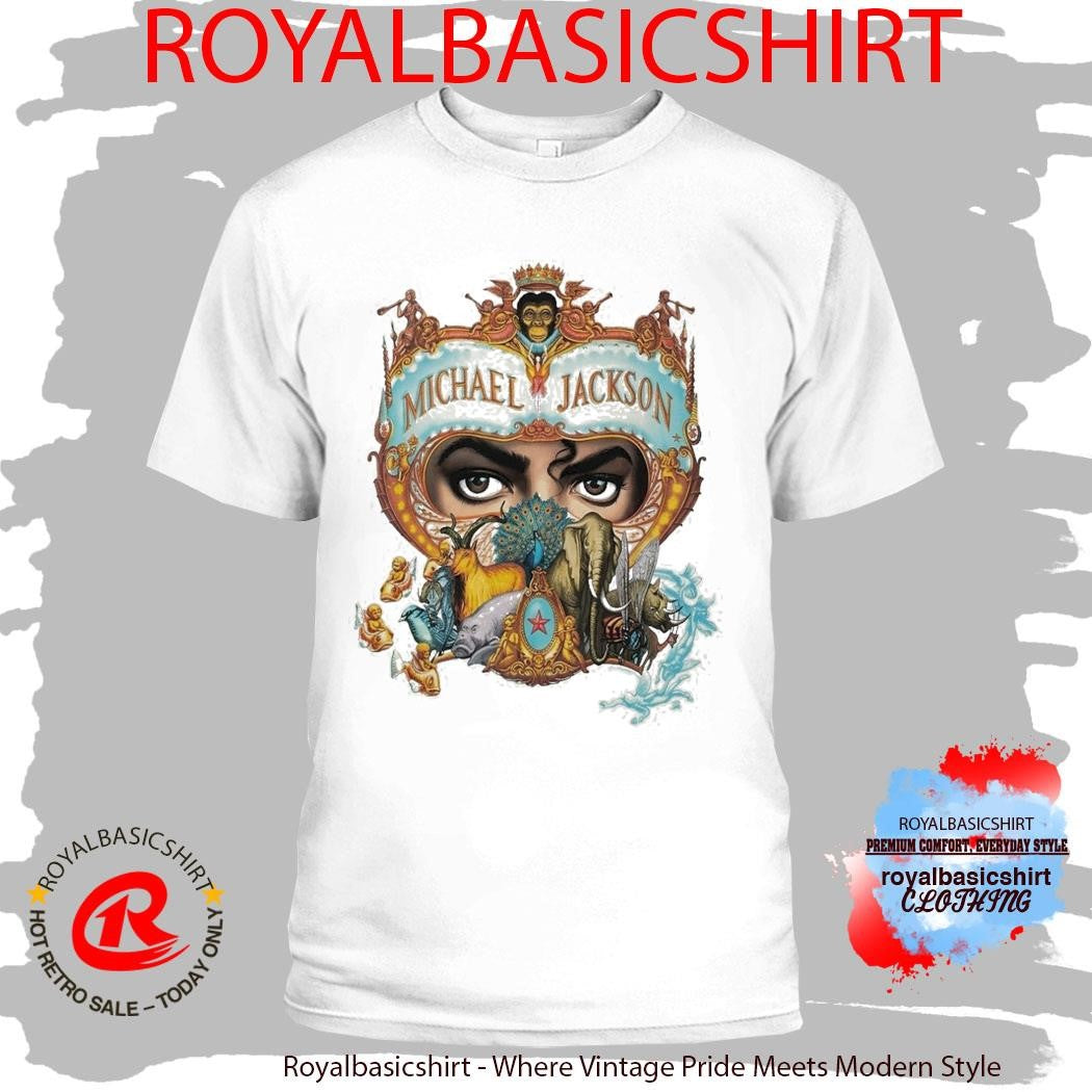 Michael Movie JAAFAR JACKSON 1992 Michael Jackson Dangerous World Tour Shirt