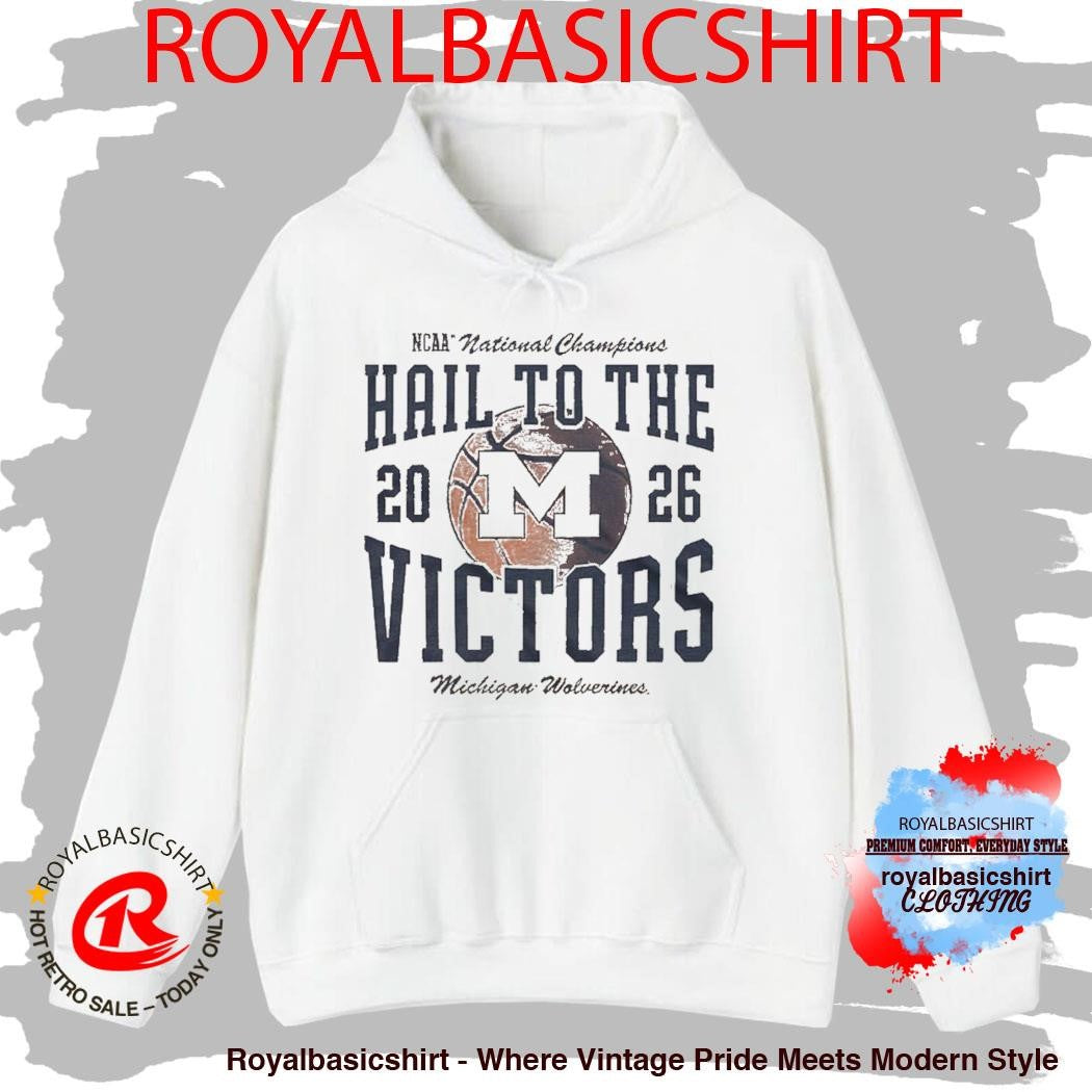 Michigan Wolverines 2026 NCAA Men’s Basketball National Champions Homefield Hail To The Victors T-Shirt