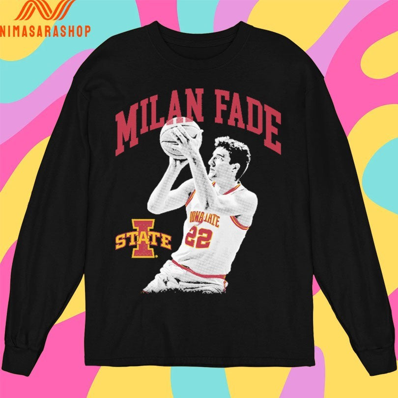 Milan Momcilovic Iowa State Cyclones Milan Fade Shirts