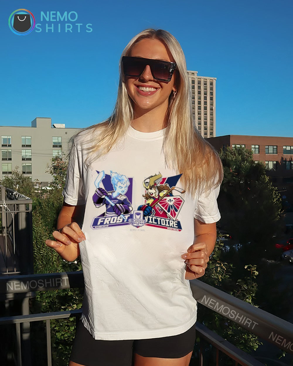 Minnesota Frost vs Montreal Victoire hockey 2026 Walter Cup Playoffs shirt