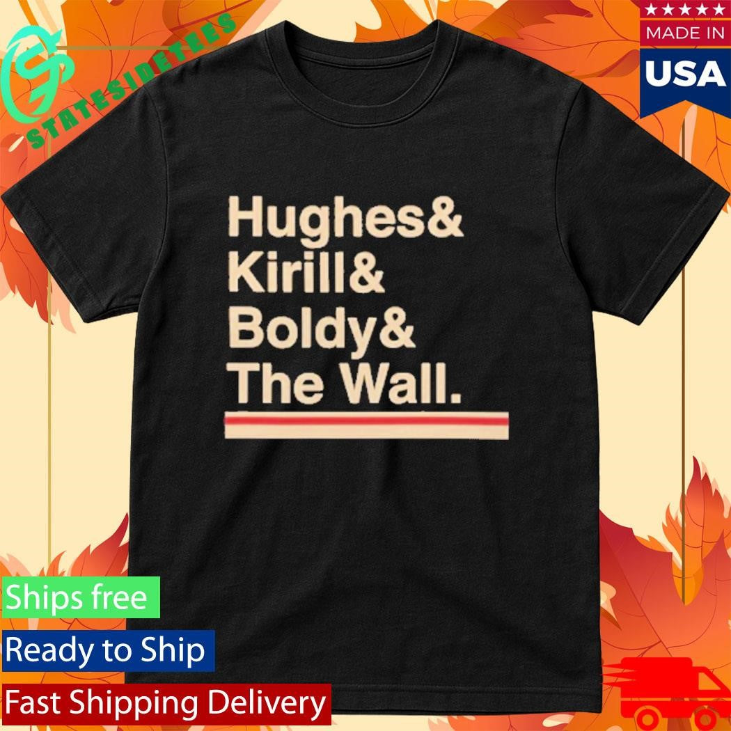 Minnesota Hockey Hughes Kirill Boldy The Wall T-shirt