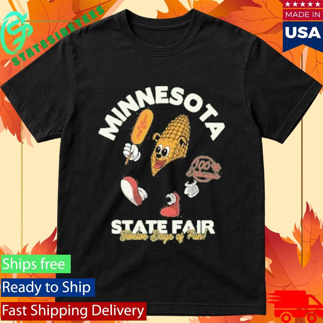 Minnesota State Fair Wear 2026 Running Corn Dog Shirt
