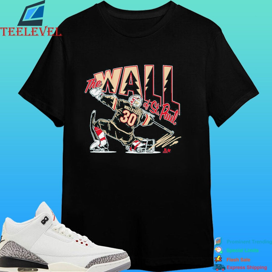 Minnesota Wild Jesper Wallstedt The Wall Of St Paul Remix Shirt