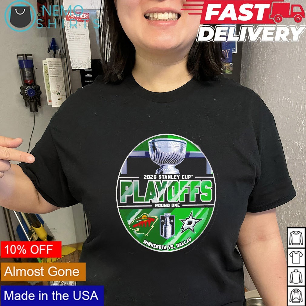 Minnesota Wild vs Dallas Stars 2026 Stanley Cup Playoffs round 1 matchup shirt