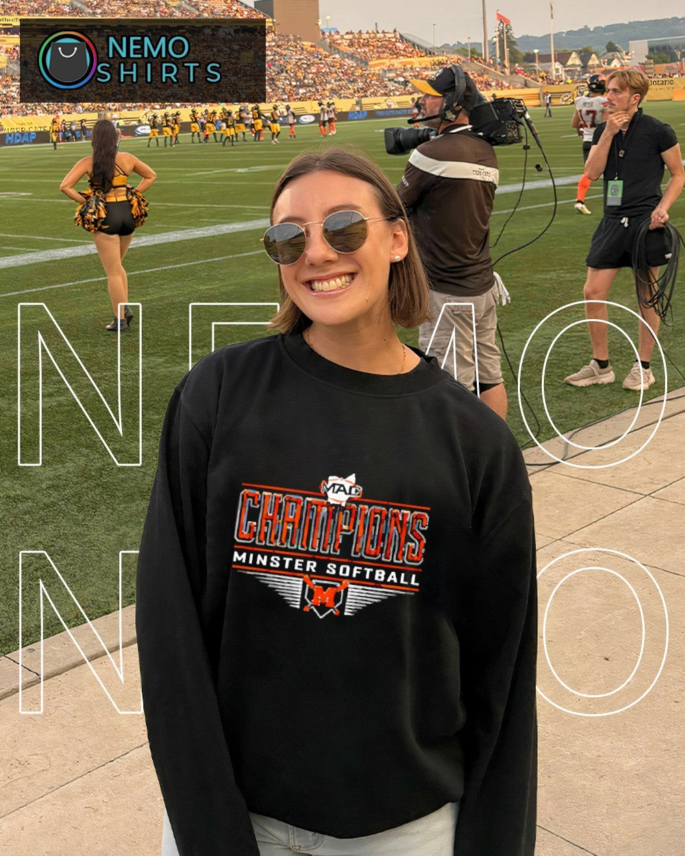 Minster Wildcats Softball Champions logo shirt