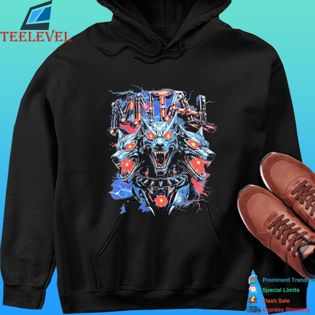 Mntal Co Cyborg Wolf Shirt