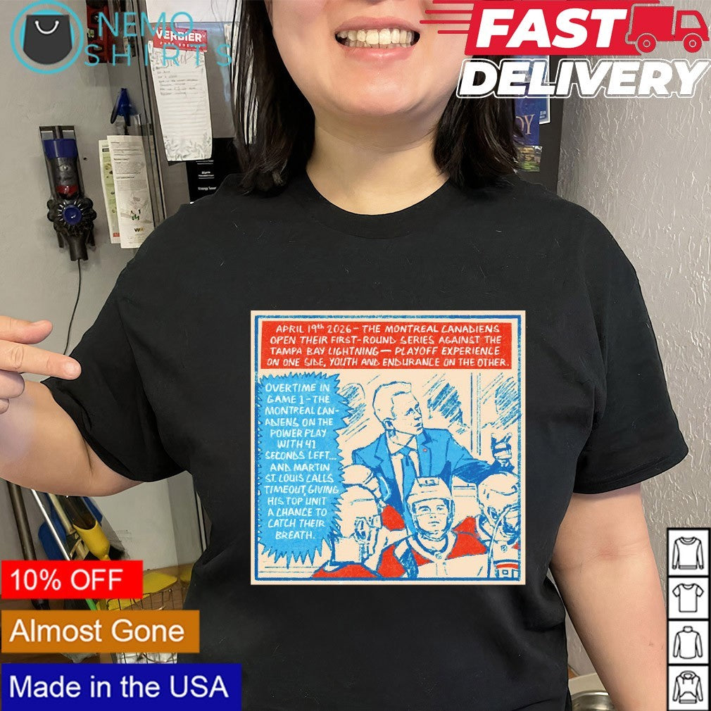 Montreal Canadiens vs Tampa Bay Lightning hockey 2026 Playoffs comic shirt