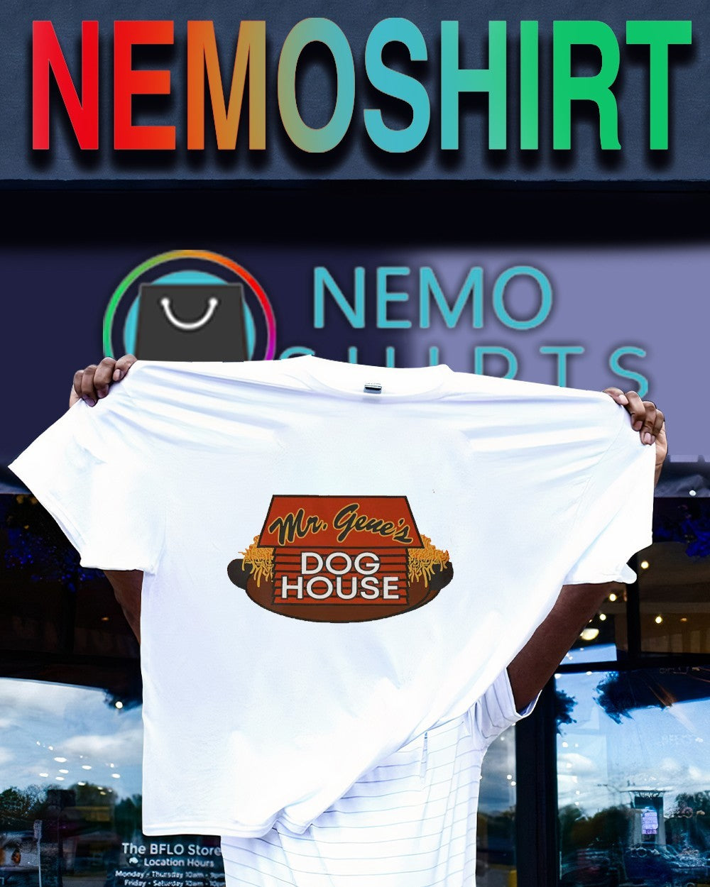 Mr. Genes dog housed shirt
