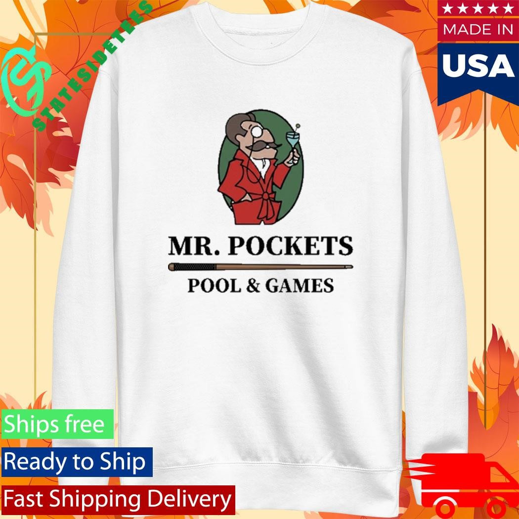 Mr. Pockets Pool and Games T-Shirt