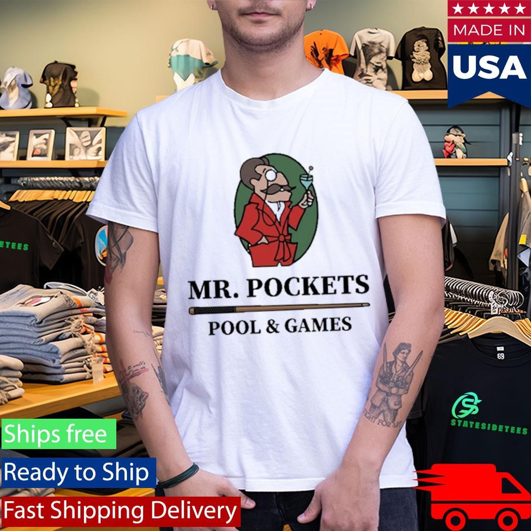 Mr. Pockets Pool and Games T-Shirt