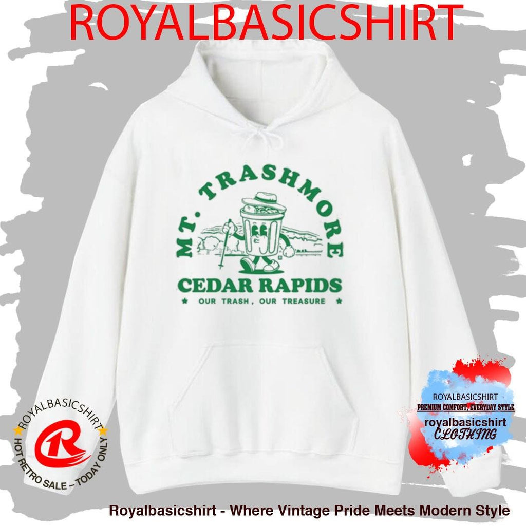 Mt Trashmore Can Cartoon Ringer Shirt