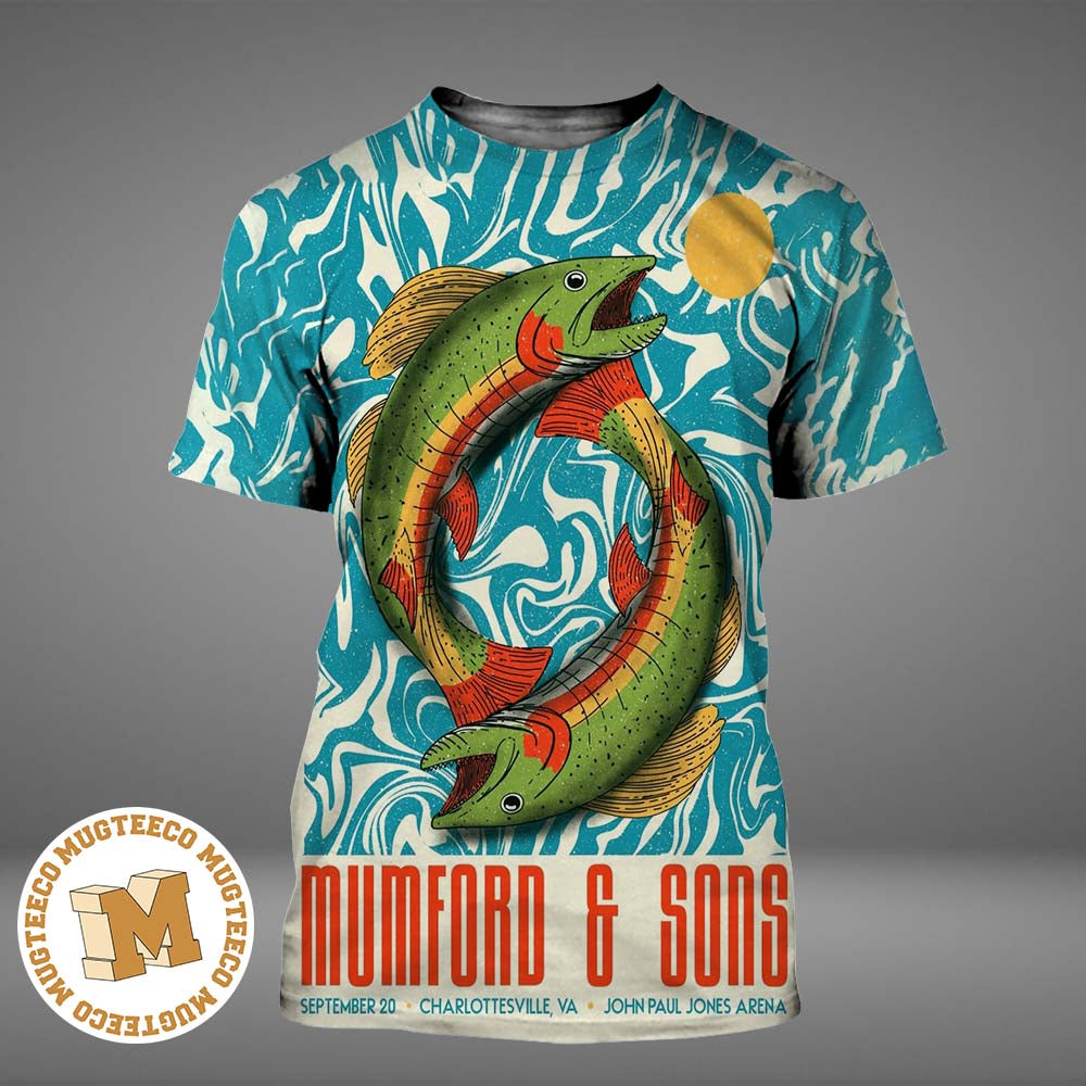 Mumford And Sons Charlottesville VA 2026 Event Poster At John Paul Jones Arena On September 20 2026 All Over Print Shirt