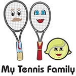 My Tennis Family Family Car Stickers