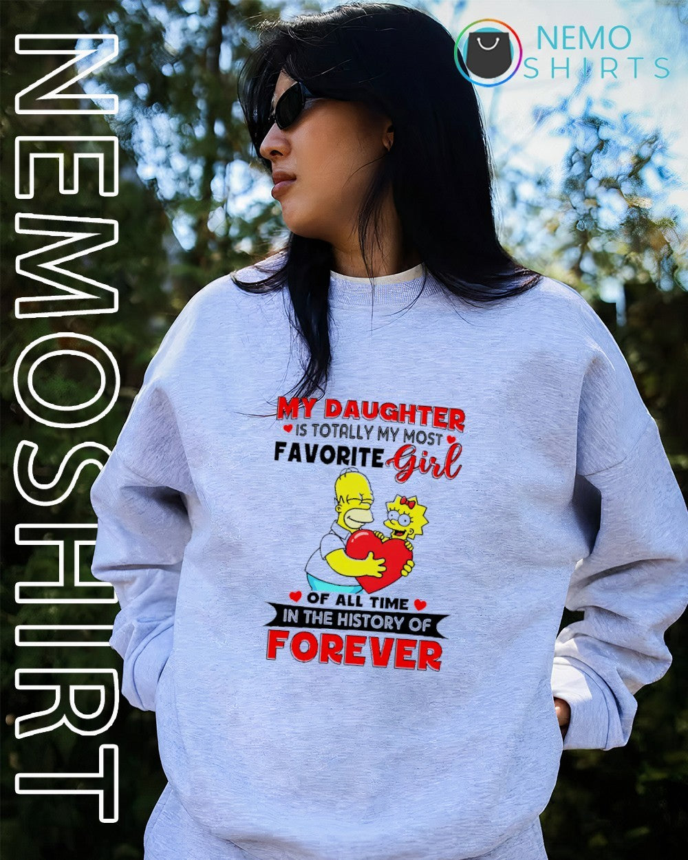 My daughter is totally my most favorite girl Simpsons shirt