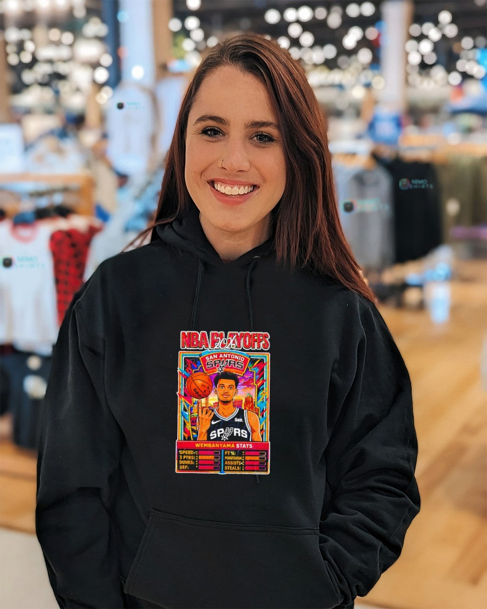 NBA Playoffs 2026 San Antonio Spurs Wembanyama Stats shirt