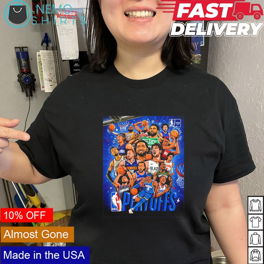 NBA Playoffs 2026 continue at Cosm Dallas all team players anime graphic shirt