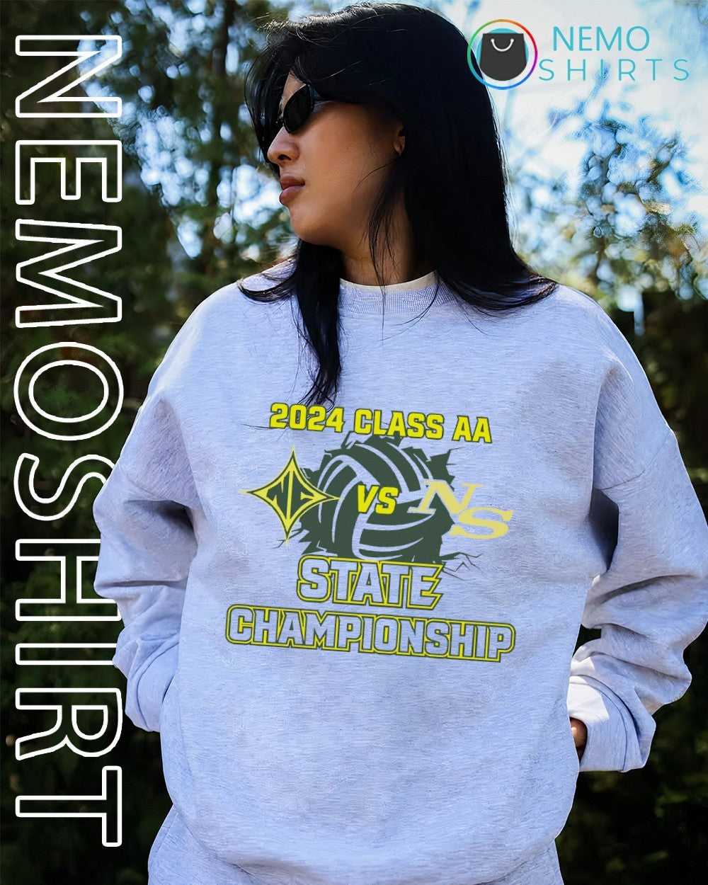 NC vs NS 2024 Class AA State Championship volleyball match shirt