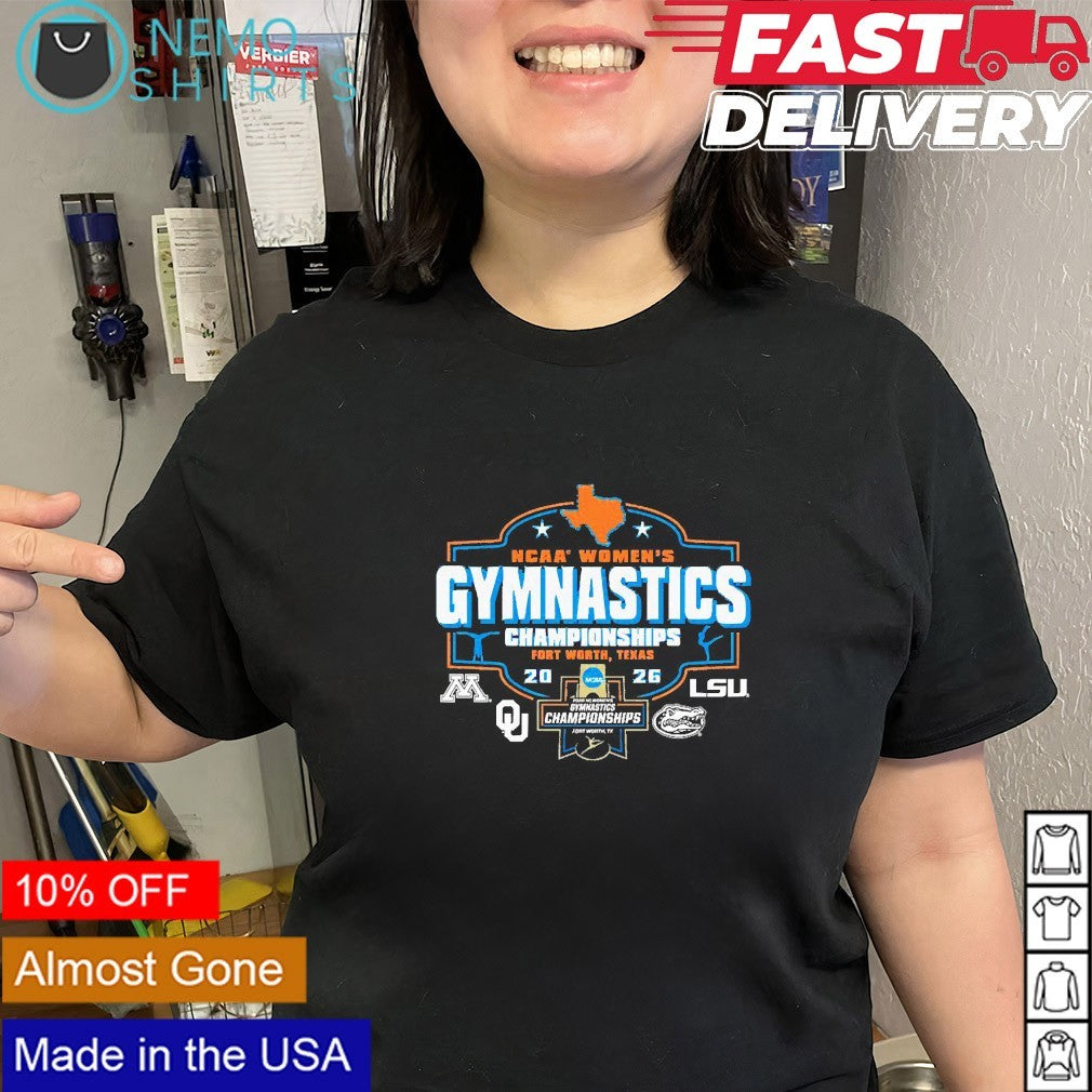 NCAA women’s gymnastics championship 2026 four teams shirt