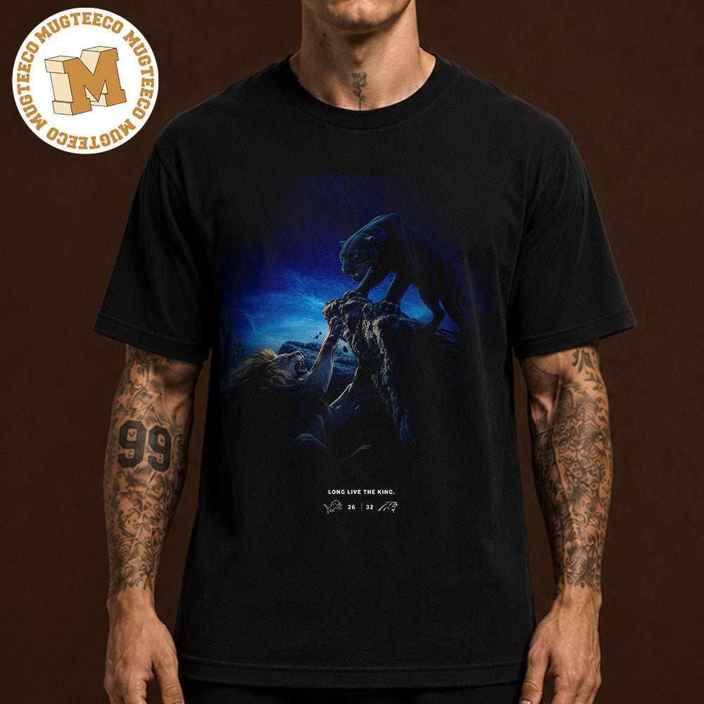 NFC Carolina Panthers VS Detroit Lions Long Live The King At Bank Of America Stadium On October 4 2026 Unisex T-Shirt