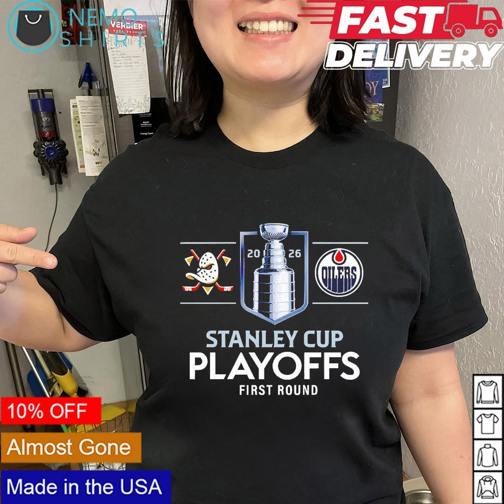 Anaheim Ducks vs Edmonton Oilers 2026 Stanley Cup Playoffs first round matchup shirt
