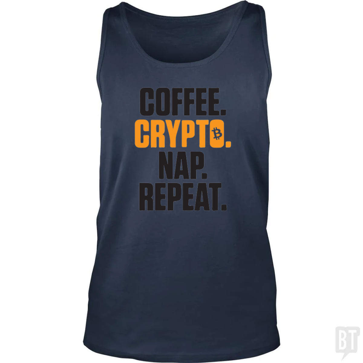 Coffee Crypto Nap Repeat Tank Top