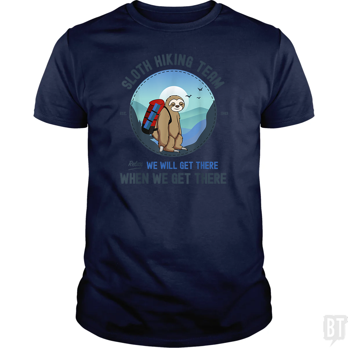 Funny Sloth Hiking Team