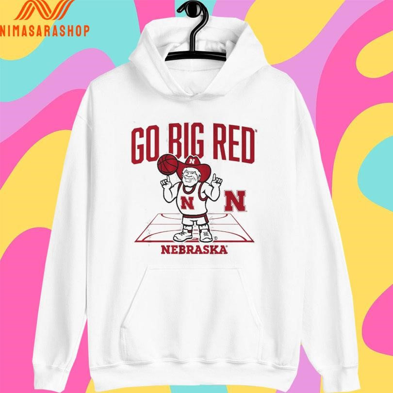 Nebraska Cornhuskers Men’s Basketball Go Big Red Herbie Mascot Shirts