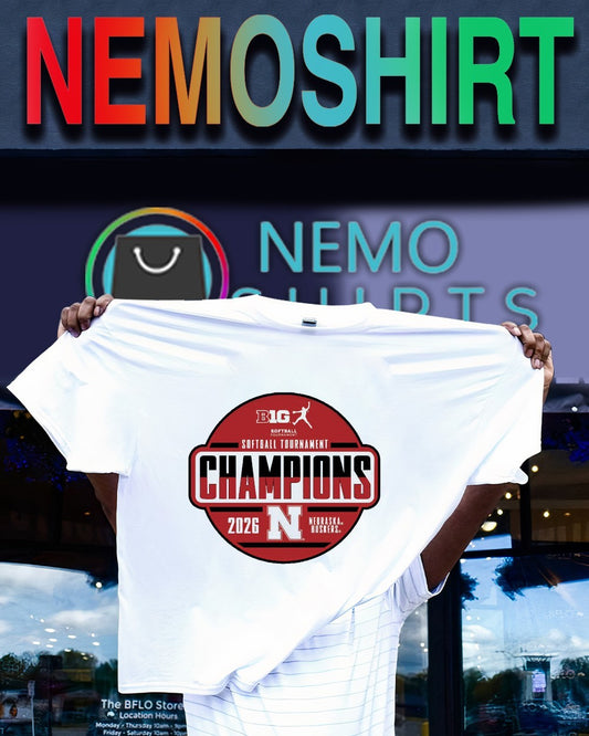 Nebraska Huskers 2026 Big Ten softball tournament champions shirt