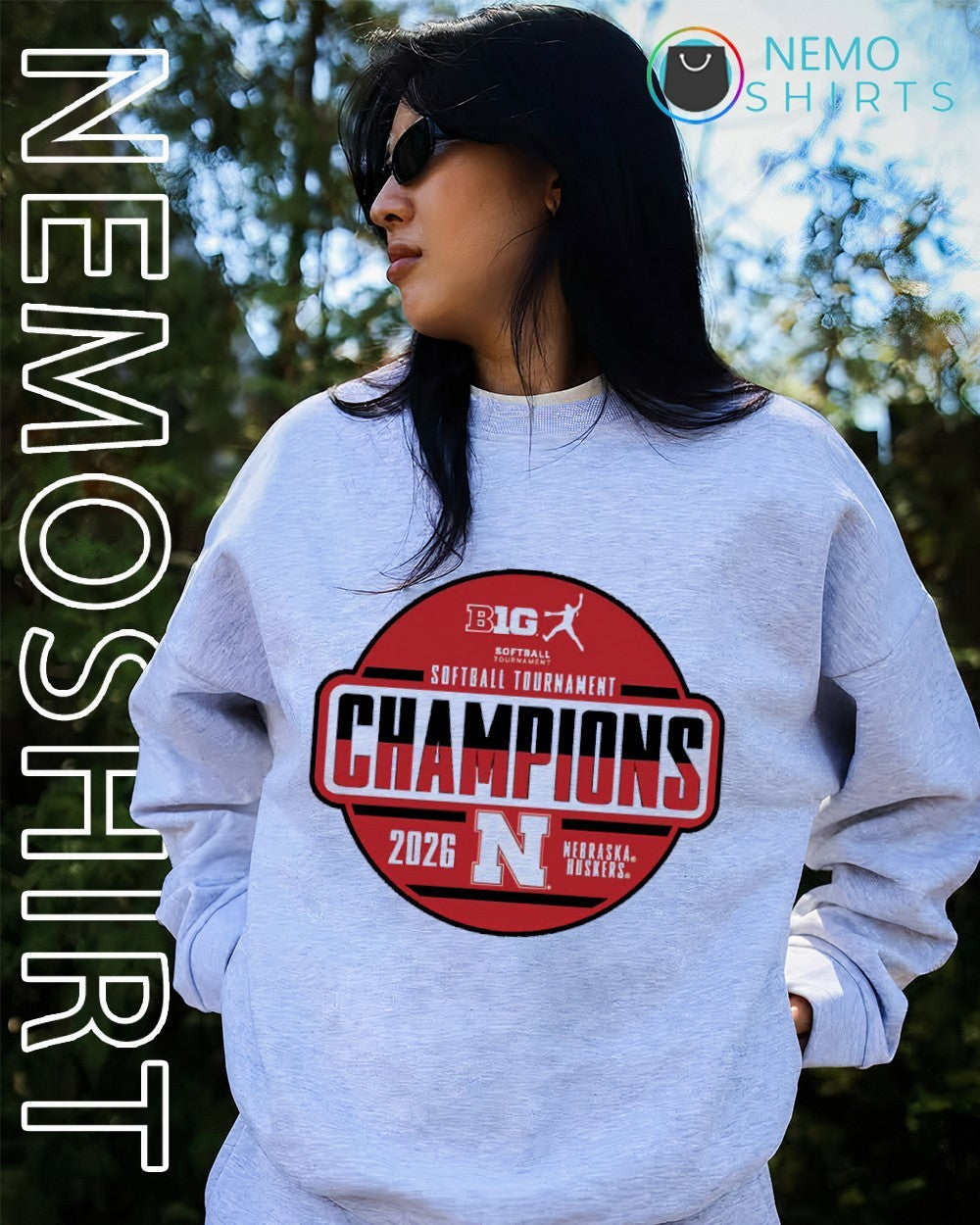 Nebraska Huskers 2026 Big Ten softball tournament champions shirt