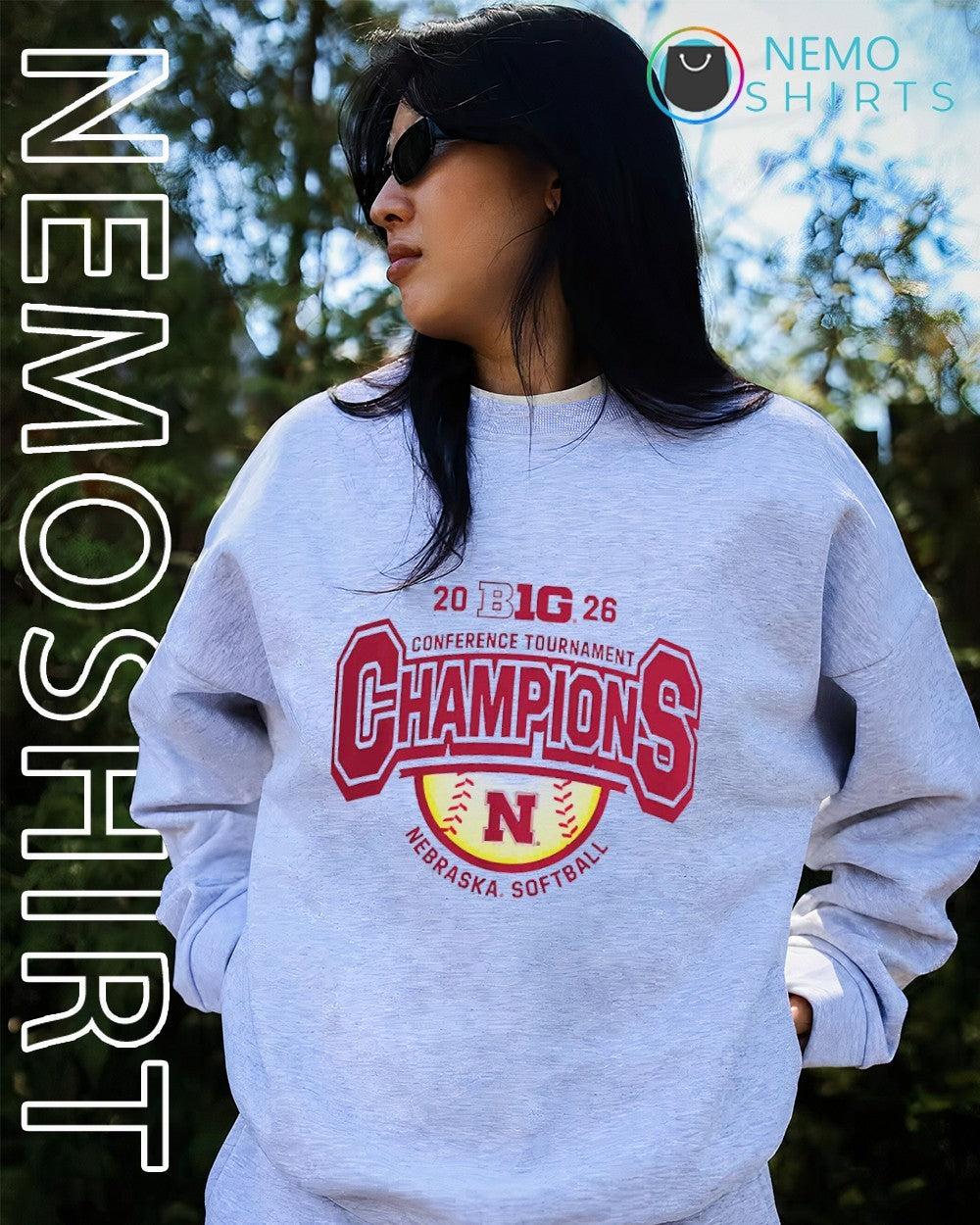Nebraska Huskers Softball 2026 Big 10 Tournament Champions shirt