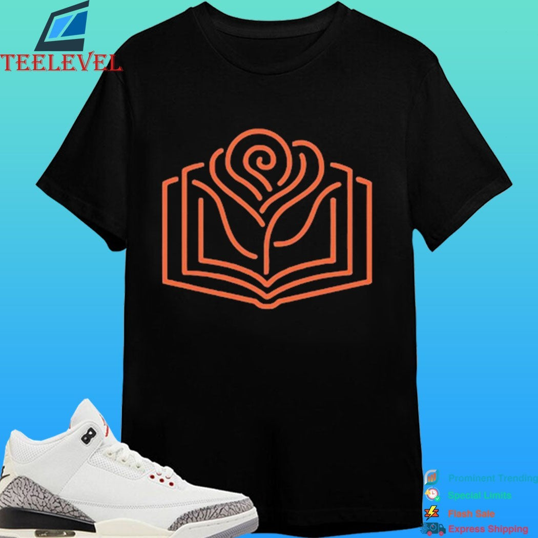 Neon Rose In The Books Shirt
