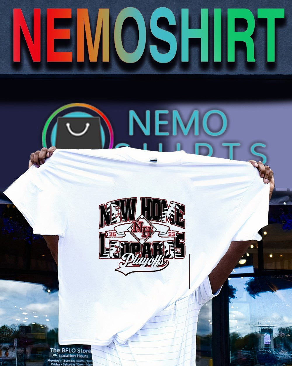 New Home Leopards baseball playoffs 2026 shirt