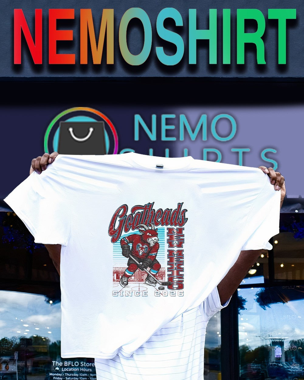 New Mexico Goatheads stacked since 2026 mascot shirt