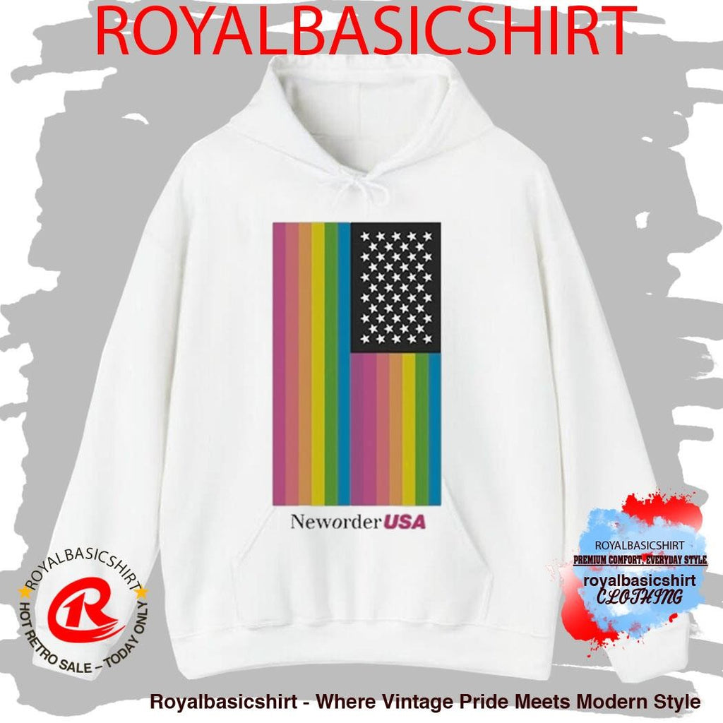 New Order USA American Flag Rainbow Shirt