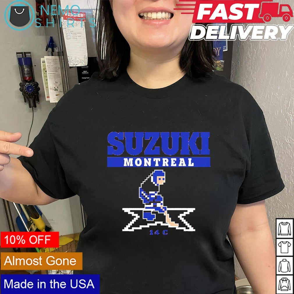 Nick Suzuki 14 C Montreal retro hockey shirt