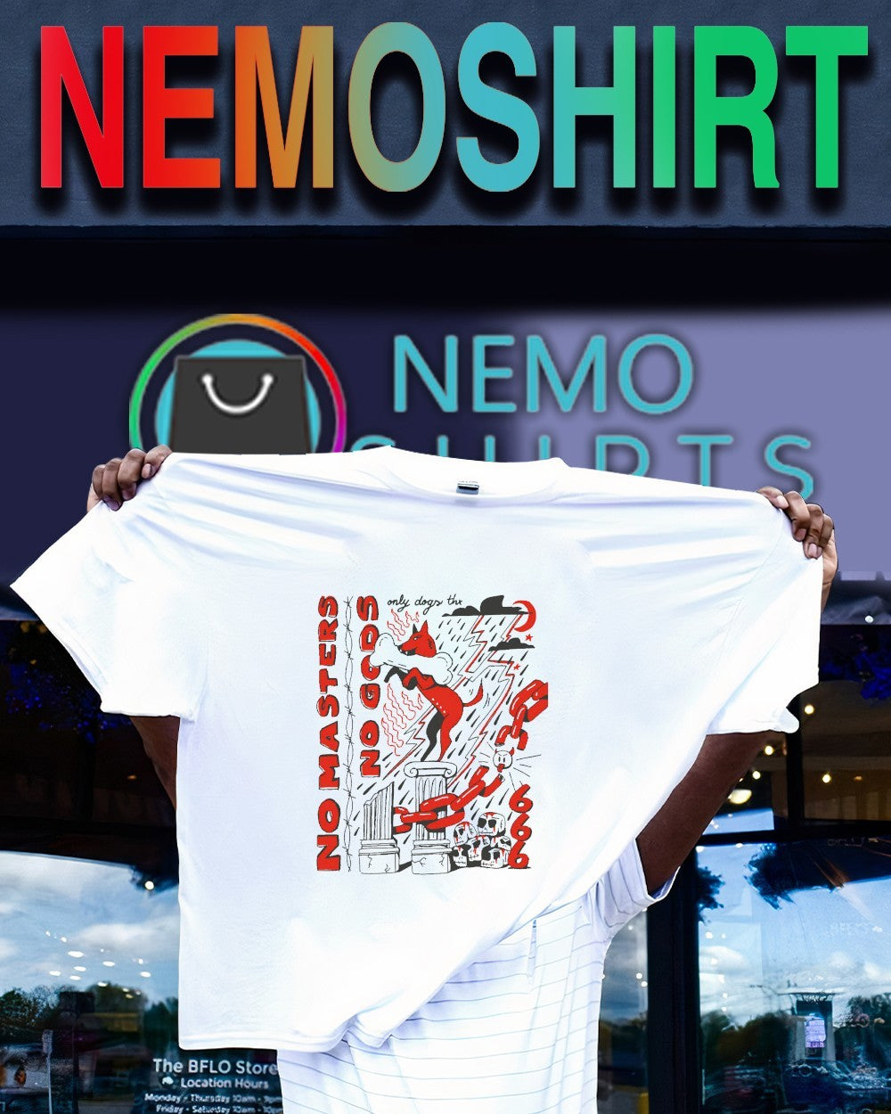 No masters no gods only dogs thx shirt